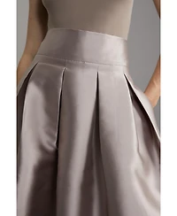 Karen Millen Women's Twill Woven Prom Maxi Skirt