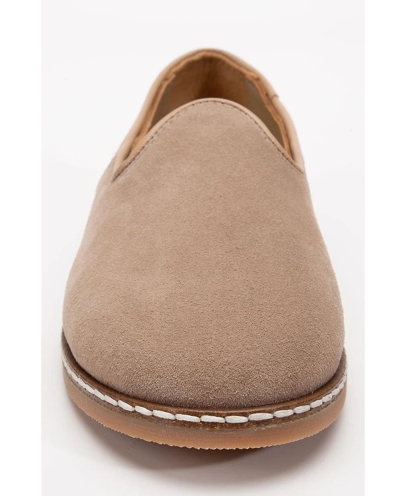 Epilogue Shoes Istanbul Suede Leather Slip On Flats (Women)