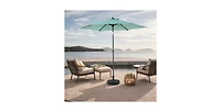 Flynama 9FT Light Green Outdoor Patio Umbrella with Crank and Tilt