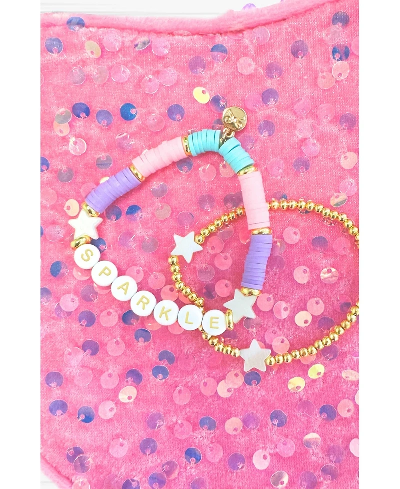 Bits & Bows Girls Sparkle Bracelet in Aqua