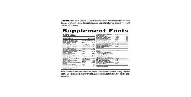 Country Life Max For Men Maxi-Sorb Rapid Release The Maximized Masculine Formulation, 60 Tabs