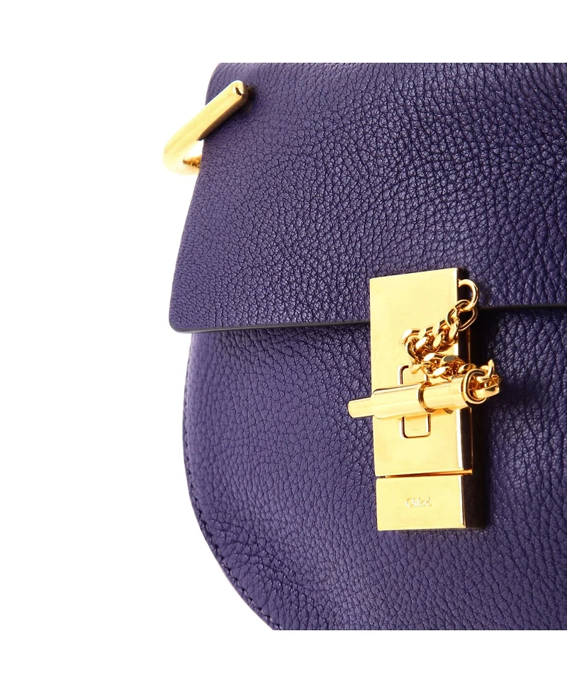 Pre-Owned Chloe Mini Drew Crossbody Bag Leather