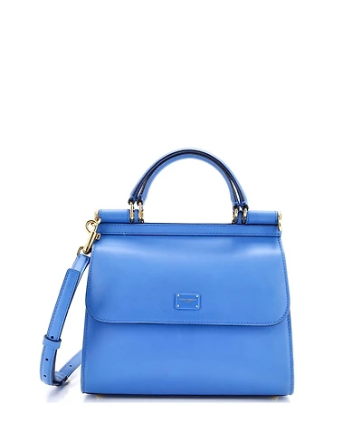 Pre-Owned Dolce & Gabbana Small Sicily 58 Bag Leather