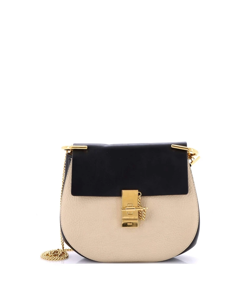 Pre-Owned Chloe Mini Drew Crossbody Bag Leather