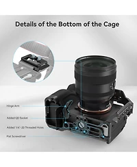 SmallRig 3667B Full Camera Cage for Sony Alpha 7R V/7 Iv/7S Iii/1/7R Iv