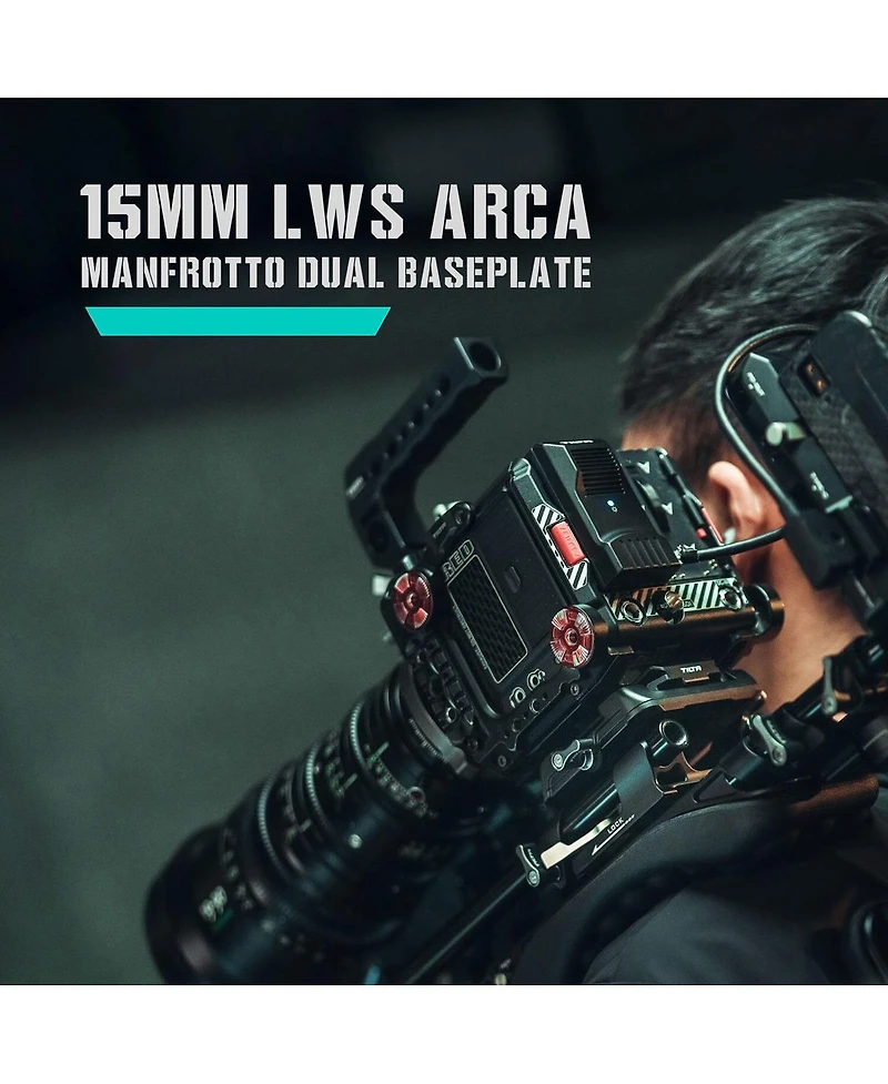 Tilta 15mm Lws Arca-Type Manfrotto Dual Baseplate, Black
