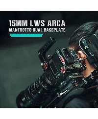 Tilta 15mm Lws Arca-Type Manfrotto Dual Baseplate, Black