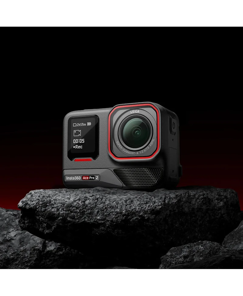 Insta360 Lens Guard for Ace Pro 2 Action Camera, Black/Red