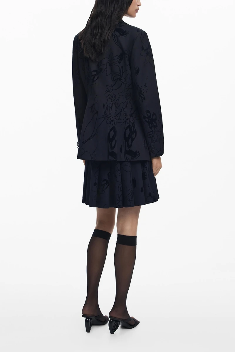 Desigual Women's Blazer with velvet details