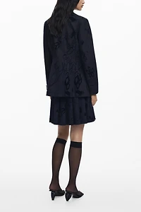 Desigual Women's Blazer with velvet details