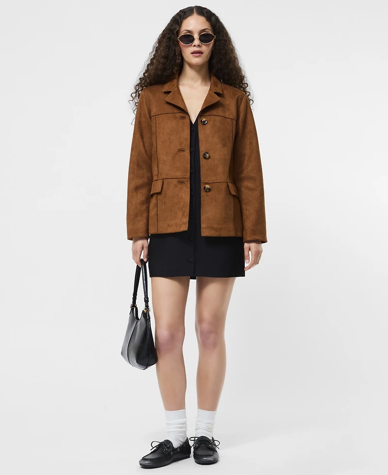 French Connection Women's Collared Long Sleeve Jacket