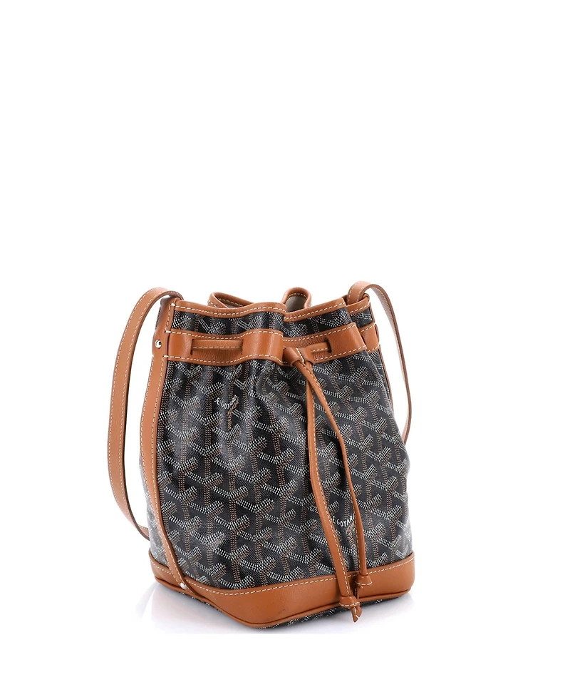 Pre-Owned Goyard Pm Petit Flot Bucket Bag Coated Canvas