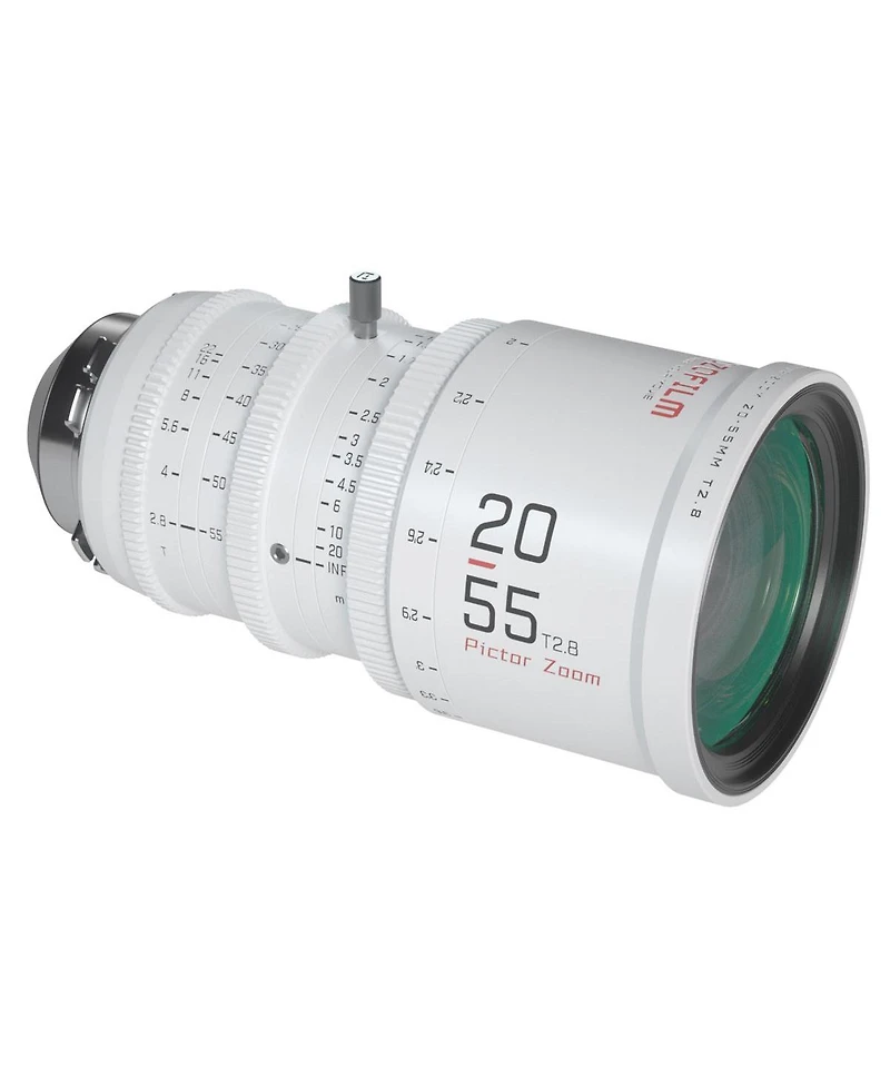 Dzofilm Pictor 20-55mm and 50-125mm T2.8 Super35 Parfocal Cine Lens Bundle for Pl Mount and Canon Ef, White