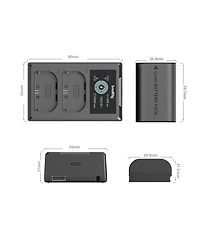 SmallRig 2x Lp-E6NH 14.69Wh 7.2V 2040mAh Camera Battery and Dual Charger Kit