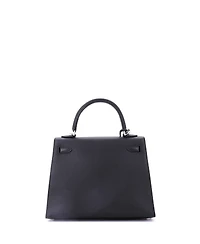 Pre-Owned Hermes Kelly Handbag Epsom with Palladium Hardware