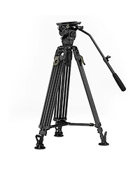 Tilta Cine CT12 Fluid Head with 3-Section Carbon Fiber Tripod, 26.5 lbs Capacity, Space Gray