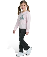 adidas Toddler and Little Girls 2-Piece Long-Sleeve Graphic T-Shirt & Flare Pants Set