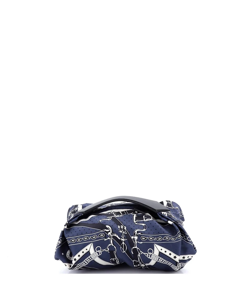 Pre-Owned Hermes Balusoie Bag Printed Silk and Leather