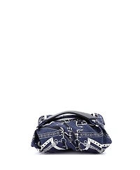 Pre-Owned Hermes Balusoie Bag Printed Silk and Leather