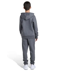 Adidas Big Boys Essential Small Logo Two Piece Fleece Hoodie and Joggers Set