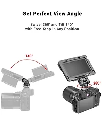 SmallRig Swivel and Tilt Monitor Mount with Cold Shoe