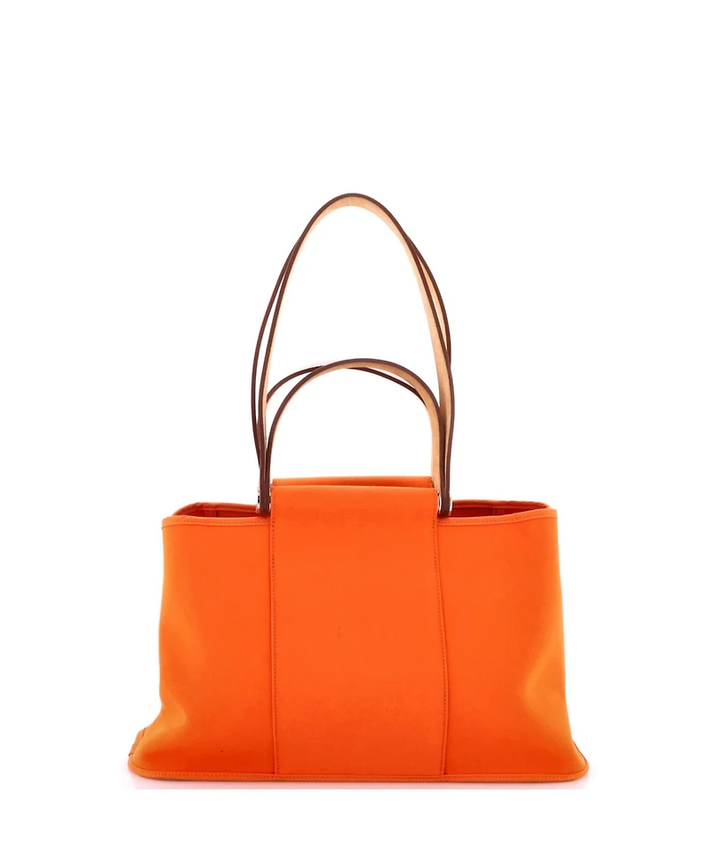 Pre-Owned HERMES 39 Cabag Elan Toile and Leather