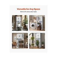 Slickblue Space-Saving Over-Toilet Cabinet with Adjustable Shelf for Bathroom