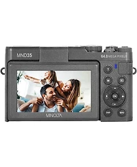 Minolta MND35 64MP 4K Ultra Hd Wi-Fi Digital Camera, Black