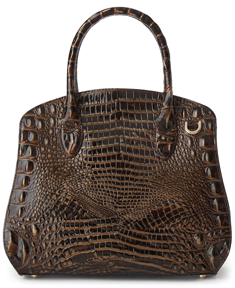 Brahmin Rosetta Melbourne Medium Leather Satchel Bag