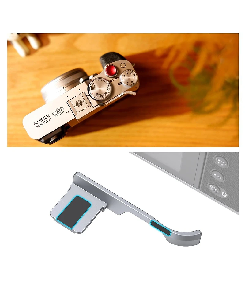 SmallRig Thumb Grip for Fujifilm X100VI & X100V, Silver