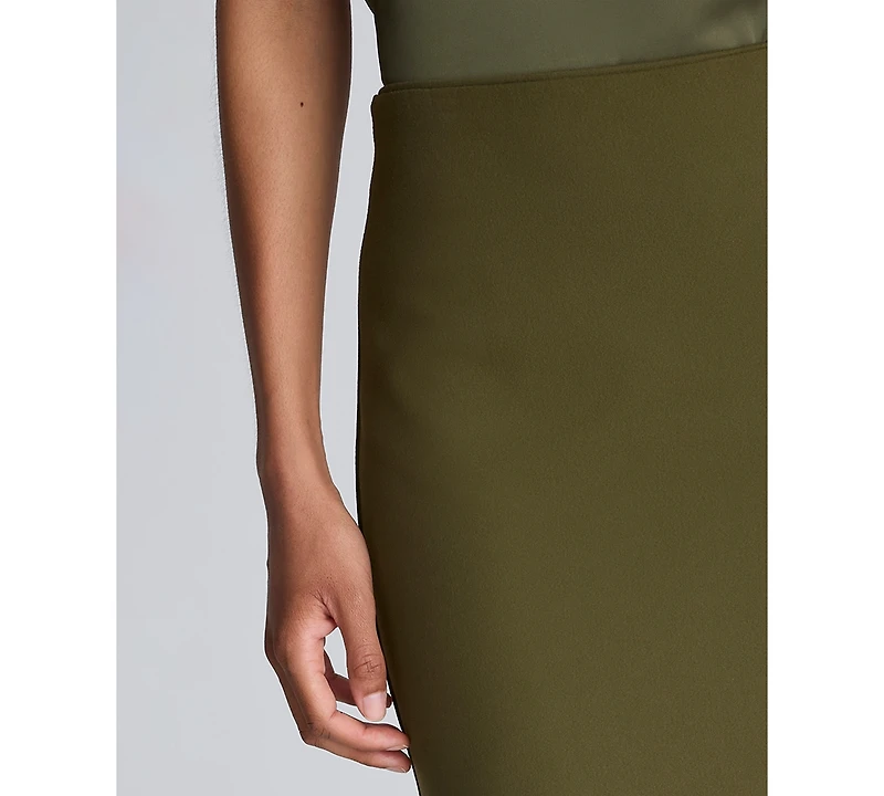 Kenneth Cole Juniors' Pull-On Slit Midi Skirt