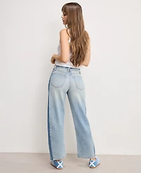 Good American Women's Mid Rise Barrel Jeans