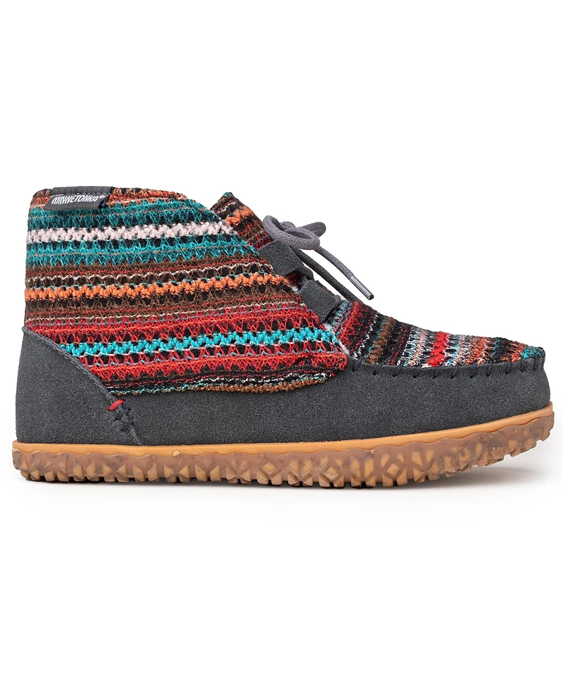 Minnetonka Women's Torrey Lace-up Slipper Booties