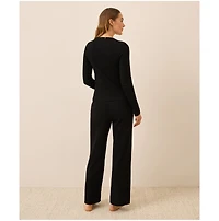 Pact Women's Dream Rib Wide Leg Lounge Pant