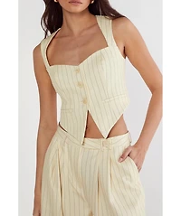 Nasty Gal Women's Pinstripe Tailored Vest
