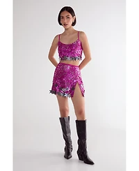 Nasty Gal Limited Embellished Star Trim Mini Skirt