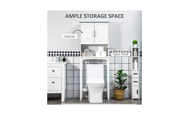 Slickblue Wall-Mounted Bathroom Cabinet with Mirror and Storage for Toiletries