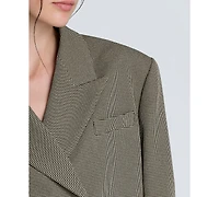 Kenneth Cole Women's Houndstooth Cropped Jacket