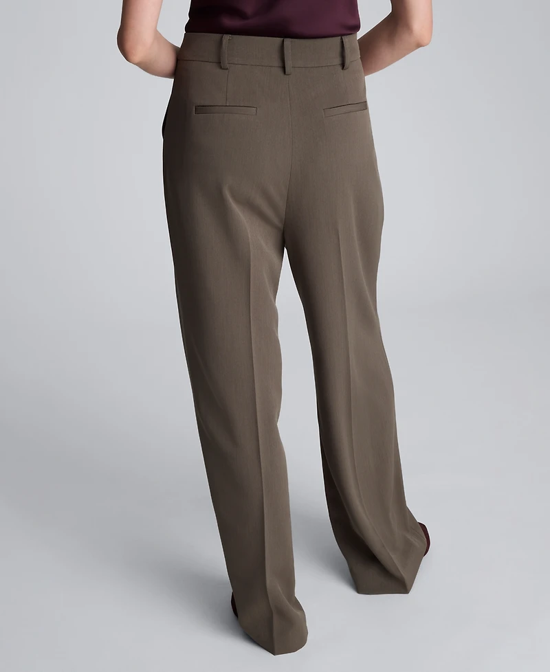 Kenneth Cole Women's High Rise Wide Leg Pants