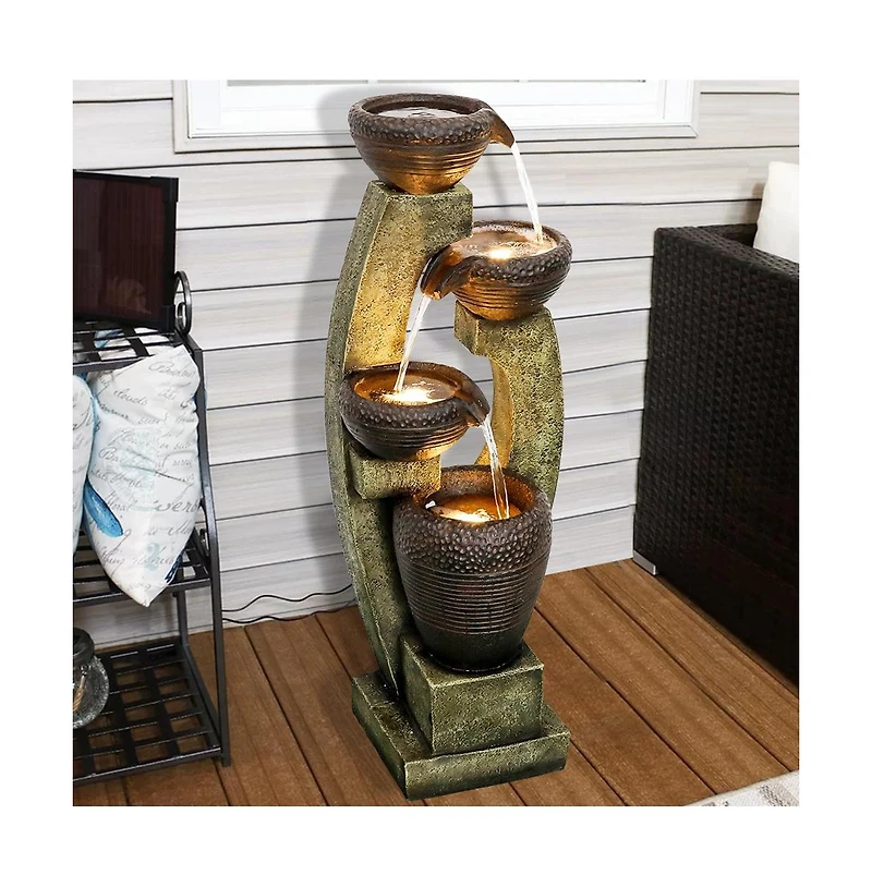 SunJet 39.3" H Modern Outdoor Fountain