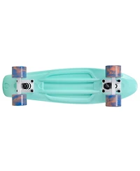 Cal 7 22 Inch Mini Cruiser Skateboard - Oceanic with Swirl Wheels