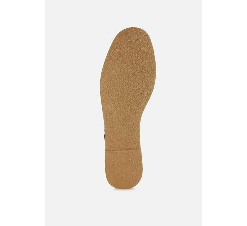 Moshka Round Toe Canvas Slip-On Loafers Women