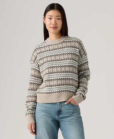 Levi's Women's Ines Fairisle Long Sleeve Sweater