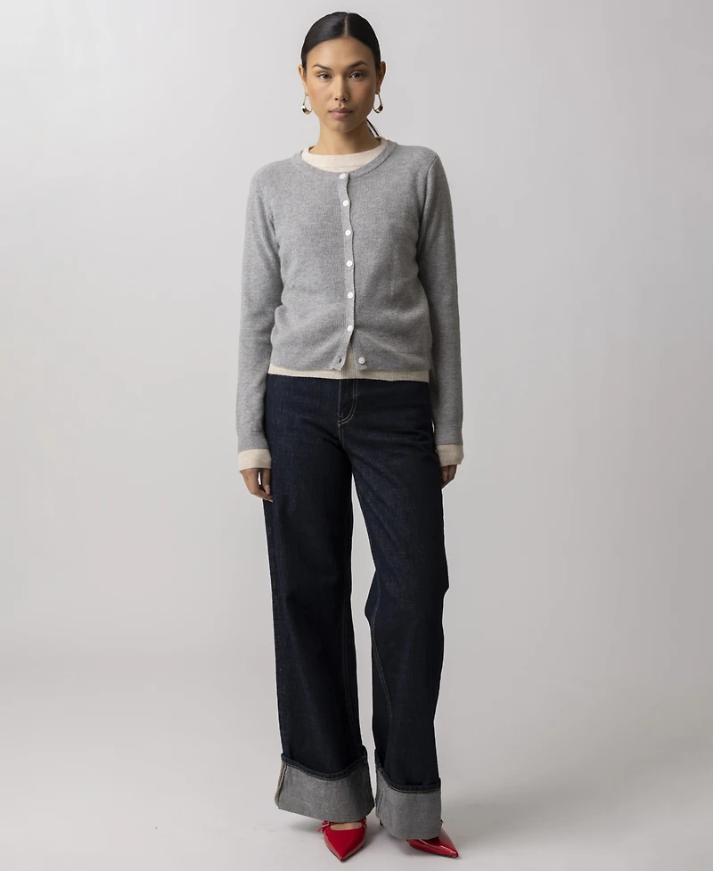 Line & Dot Women's Eton Peplum Pull-On Sweater