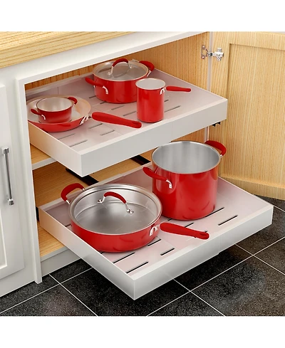 Sorbus 2 Pack Pull-Out Sliding Storage Rack for Kitchen & Bathroom