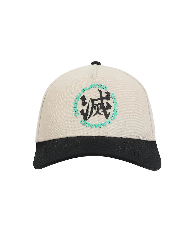 Demon Slayer Kanji White A-Frame Snapback Hat