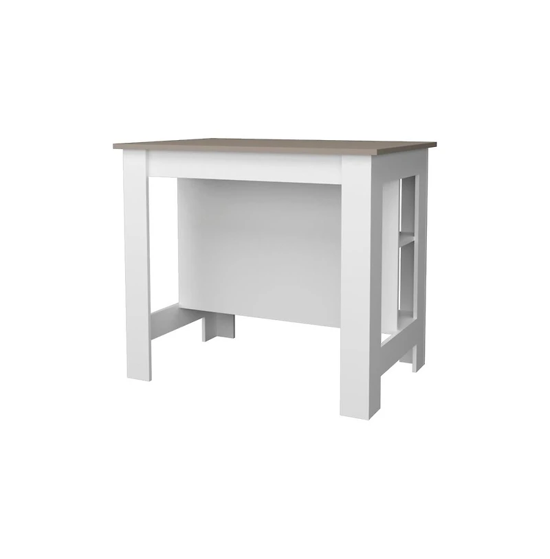 We Have Furniture Kitchen Island Ada, Kitchen, Taupe / White