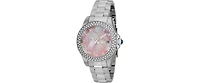 Invicta Women's 36070 Angel Quartz 3 Hand Pink Dial Watch