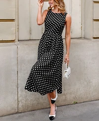 Cupshe Women's Try Me Polka Dot Maxi Beach Dress