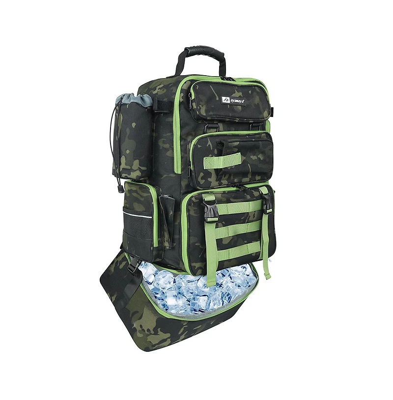 TackleChill Pro 2-in-1 Fishing Backpack with Cooler – 45L Tackle Storage, Built for Organized Outdoor Getaways